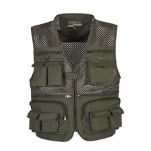 Load image into Gallery viewer, Unloading Men's Vest Tactical Coat Fashion Summer Photographer Waistcoat Mesh Work Sleeveless Jacket Tool Many Pocket Vest Male