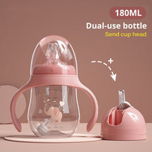 Load image into Gallery viewer, Baby bottles Drinking Cup Feeding Bottle Wide-Caliber Multifunctional Drinking Milk Drinking Water Dual-use Bottle BPA Free