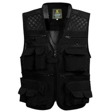 Load image into Gallery viewer, Unloading Men&#39;s Vest Tactical Coat Fashion Summer Photographer Waistcoat Mesh Work Sleeveless Jacket Tool Many Pocket Vest Male
