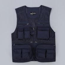 Load image into Gallery viewer, Unloading Men&#39;s Vest Tactical Coat Fashion Summer Photographer Waistcoat Mesh Work Sleeveless Jacket Tool Many Pocket Vest Male
