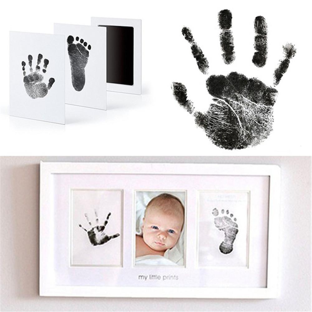 DIY Handprint Footprint Imprint Kit Baby Care Non-Toxic Photo Frame Baby Souvenirs Toy Casting Clay Print Newborn Ink Pad Toys