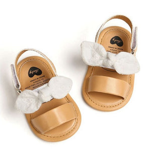 Fashion Newborn Infant Baby Girls Princess Shoes Bowknot Toddler Summer Sandals PU Non-slip Shoes 0-18M