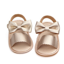 Load image into Gallery viewer, Fashion Newborn Infant Baby Girls Princess Shoes Bowknot Toddler Summer Sandals PU Non-slip Shoes 0-18M
