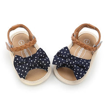 Load image into Gallery viewer, Fashion Newborn Infant Baby Girls Princess Shoes Bowknot Toddler Summer Sandals PU Non-slip Shoes 0-18M
