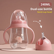 Load image into Gallery viewer, Baby bottles Drinking Cup Feeding Bottle Wide-Caliber Multifunctional   Drinking Milk Drinking Water Dual-use Bottle BPA Free
